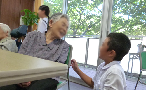 9月 川波小学校との交流会 9月 川波小学校との交流会